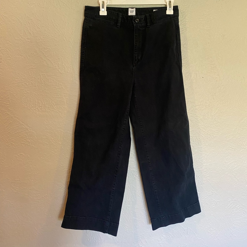 GAP Wide Leg High Rise Crop Jeans